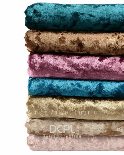 Designer Crush Velvet Material | Rich Shine | Home Furnishing & Apparel | 44” & 58” Width Manufacturers in Karnataka